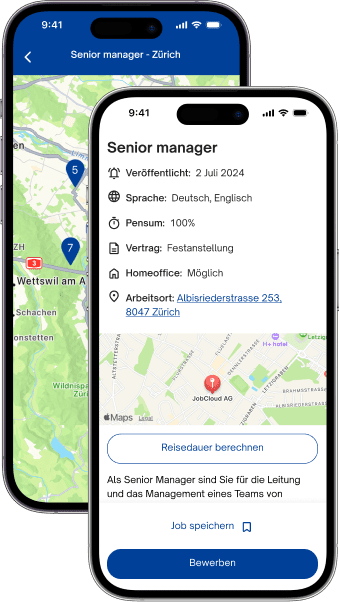 jobs.ch App Vorschau